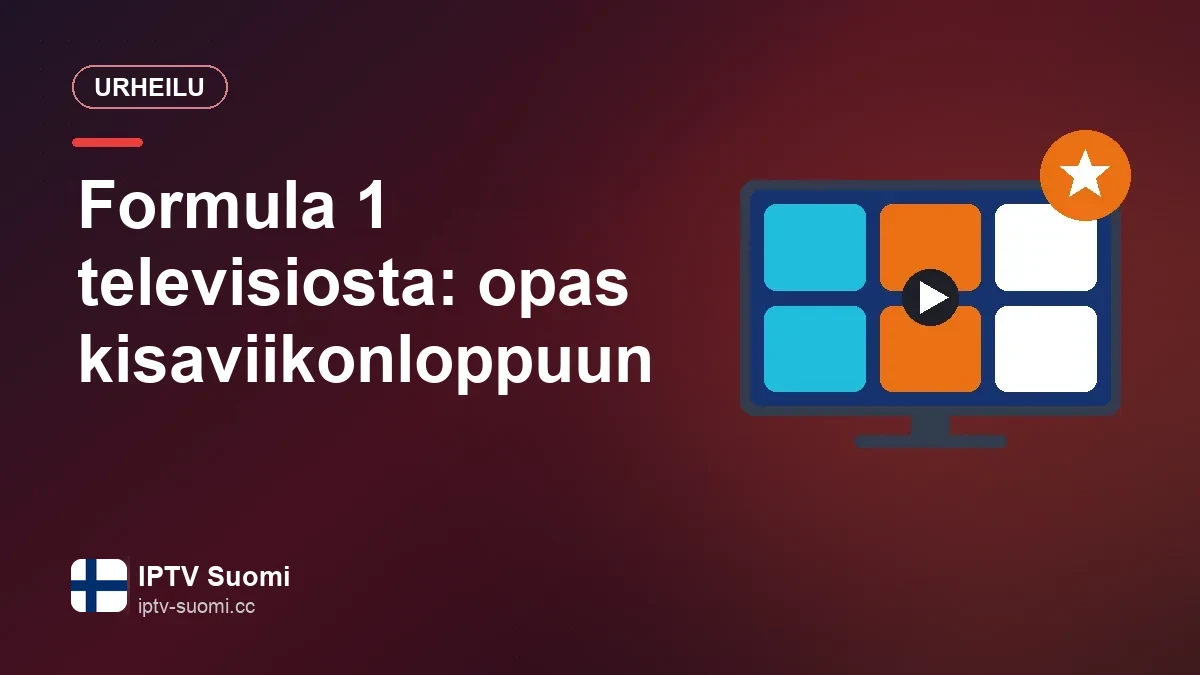 Formula 1 -kisa olohuoneen televisiossa