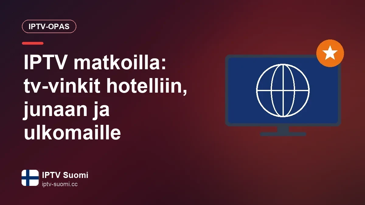 Tv-ohjelman katselua puhelimella hotellihuoneessa tai junassa