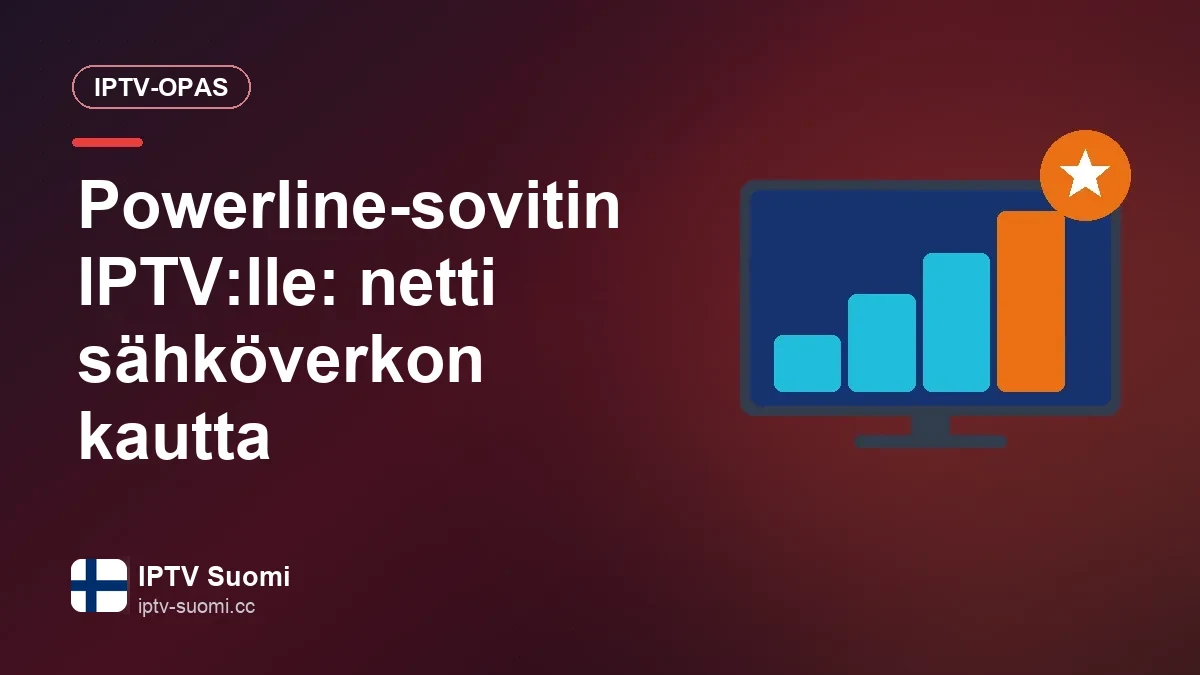 Wifi ei riitä televisiolle? Powerline-sovitin auttaa Seinäpistorasiaan kytketty powerline-sovitin ja televisio