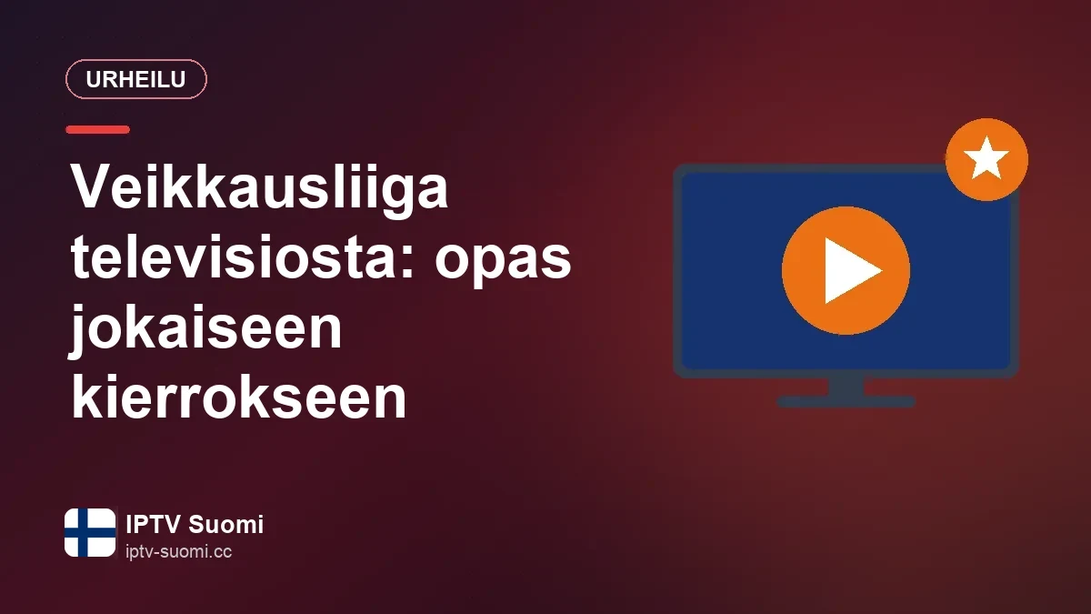 Veikkausliigan ottelu olohuoneen televisiossa
